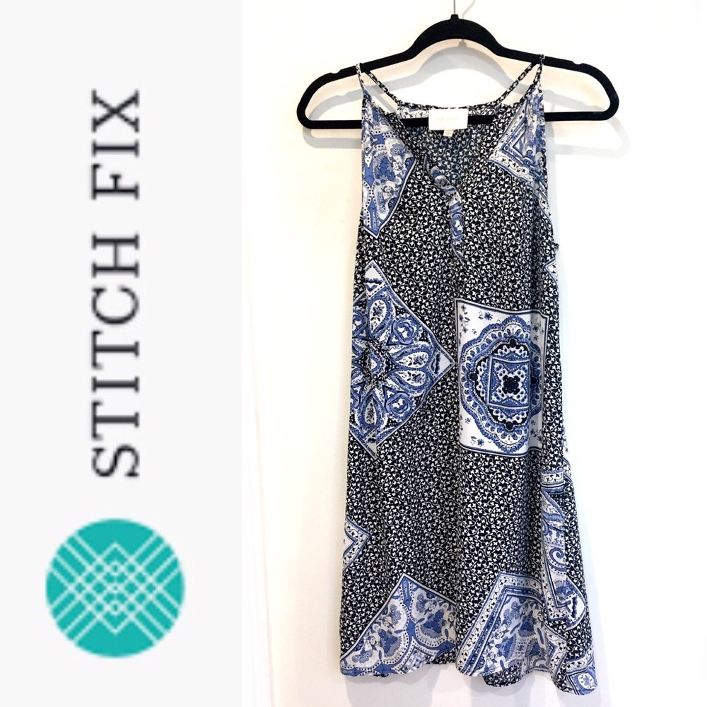 Stitch Fix Skies are Blue printed shift dress